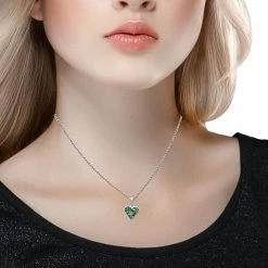 Budget 🌟 Aleure Precioso Silver Plated Abalone Small Heart Pendant Necklace ✨ -Valentine's Day Jewelry shop unnamed file 1712