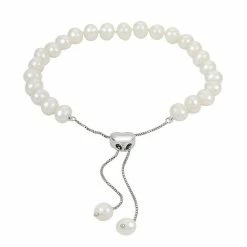Best reviews of 👏 PearLustre By Imperial Sterling Silver Freshwater Cultured Pearl Bolo Bracelet White ✨