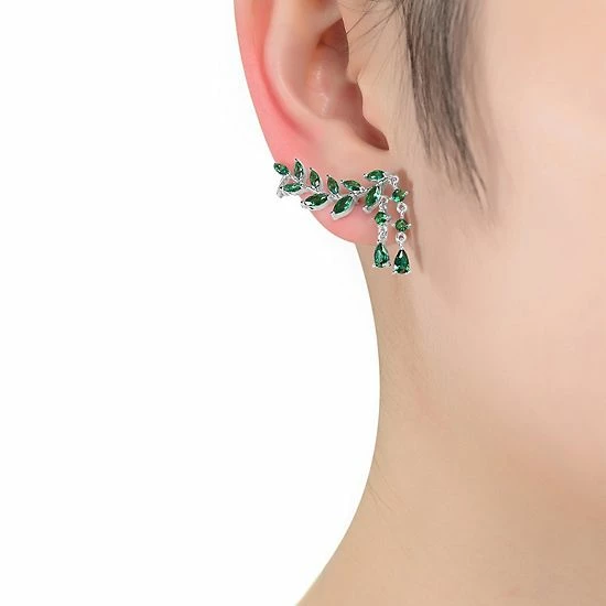 Top 10 π Unbranded Sterling Silver Cubic Zirconia Leaves Drop Earrings 𧨠4 Top 10 π Unbranded Sterling Silver Cubic Zirconia Leaves Drop Earrings 𧨠- Image 2