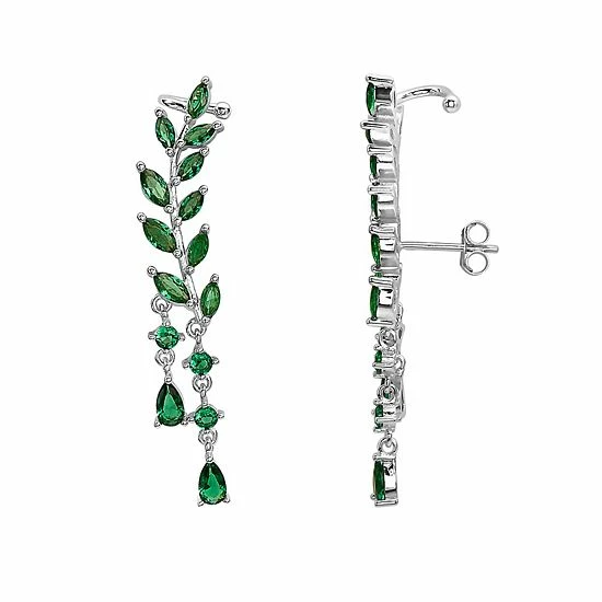 Top 10 π Unbranded Sterling Silver Cubic Zirconia Leaves Drop Earrings 𧨠6 Top 10 π Unbranded Sterling Silver Cubic Zirconia Leaves Drop Earrings 𧨠- Image 4