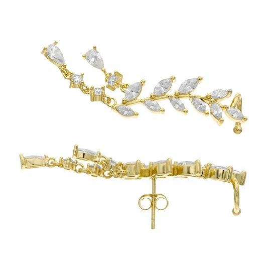 Top 10 π Unbranded Sterling Silver Cubic Zirconia Leaves Drop Earrings 𧨠7 Top 10 π Unbranded Sterling Silver Cubic Zirconia Leaves Drop Earrings 𧨠- Image 5