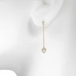 Cheap 😉 LC Lauren Conrad Gold Tone Heart Charm Linear Nickel Free Drop Earrings ⭐ -Valentine's Day Jewelry shop unnamed file 181