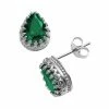 Buy 👏 Designs By Gioelli Sterling Silver Lab-Created Emerald Crown Stud Earrings ⌛ 2 Buy 👏 Designs By Gioelli Sterling Silver Lab-Created Emerald Crown Stud Earrings ⌛ -Valentine's Day Jewelry shop unnamed file 1859