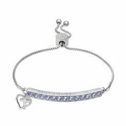Hot Sale 💯 Brilliance Crystal Heart & Cross Bar Adjustable Bracelet Silver Tone 😉 -Valentine's Day Jewelry shop unnamed file 186