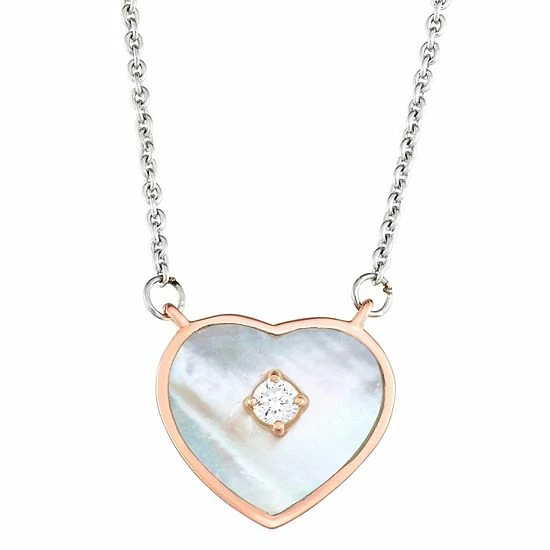 Promo ๐ Harper Stone Rose Gold Plated Heart Cubic Zirconia Necklace ๐ 3 Promo ๐ Harper Stone Rose Gold Plated Heart Cubic Zirconia Necklace ๐