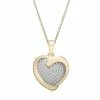 Cheap 🎉 Unbranded 14k Gold Over Silver 1/10 Carat T.W. Diamond Heart Pendant 😉 -Valentine's Day Jewelry shop unnamed file 1877