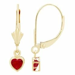 Flash Sale 🎁 Unbranded 14k Gold Cubic Zirconia Heart Dangle Earrings Pink 🎉 -Valentine's Day Jewelry shop unnamed file 1907