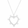 Discount 🥰 Sunkissed Sterling Silver Over Cubic Zirconia Open Heart Necklace Yellow Gold Tone 🛒 -Valentine's Day Jewelry shop unnamed file 1913