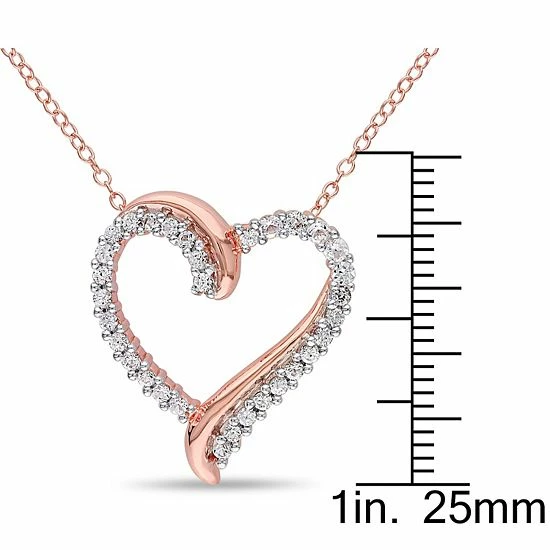 Cheap ๐ฅ Stella Grace 18k Rose Gold Over Silver Lab Created White Sapphire Heart Pendant Necklace ๐ 5 Cheap ๐ฅ Stella Grace 18k Rose Gold Over Silver Lab Created White Sapphire Heart Pendant Necklace ๐ - Image 3