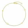Outlet 👏 Taylor Grace 10k Gold Open Heart Station Ankle Bracelet 🧨 -Valentine's Day Jewelry shop unnamed file 1941