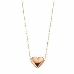 Best deal 🎉 Au Naturale 14k Rose Gold Puffed Heart Necklace ❤️