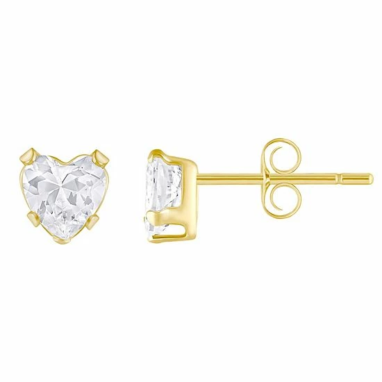 Brand new π Unbranded Kids' 14k Gold 4 Mm Cubic Zirconia Heart Stud Earrings Pink β¨ 5 Brand new π Unbranded Kids' 14k Gold 4 Mm Cubic Zirconia Heart Stud Earrings Pink β¨ - Image 3