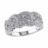 Top 10 👏 Stella Grace Sterling Silver 1/8-ct. T.W. Diamond Braided Ring 🔔 -Valentine's Day Jewelry shop unnamed file 197