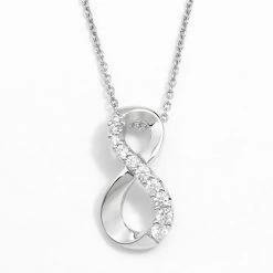 Best deal ⭐ Sterling Silver 1/5-ct. T.W. DiamonLuxe Infinity Pendant ⭐