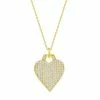 Brand new ✨ Argento Bella Sterling Silver Micro Pave Cubic Zirconia Heart Pendant Necklace 🤩 -Valentine's Day Jewelry shop unnamed file 1999