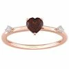 Brand new 🔔 Stella Grace 10k Rose Gold Heart Garnet & White Topaz Stackable Ring 🥰 -Valentine's Day Jewelry shop unnamed file 2014