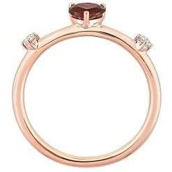 Brand new π Stella Grace 10k Rose Gold Heart Garnet & White Topaz Stackable Ring π₯° 14 Brand new π Stella Grace 10k Rose Gold Heart Garnet & White Topaz Stackable Ring π₯° -Valentine's Day Jewelry shop unnamed file 2016