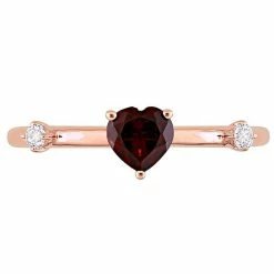 Brand new π Stella Grace 10k Rose Gold Heart Garnet & White Topaz Stackable Ring π₯° 16 Brand new π Stella Grace 10k Rose Gold Heart Garnet & White Topaz Stackable Ring π₯° -Valentine's Day Jewelry shop unnamed file 2018