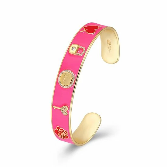Deals 💯 Sarafina Cubic Zirconia Pink Love Story Cuff Bracelet ⌛ 4 Deals 💯 Sarafina Cubic Zirconia Pink Love Story Cuff Bracelet ⌛ - Image 2
