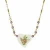 Hot Sale π₯° 1928 Gold-Tone Purple Beaded White Heart With Pink Floral Decal Necklace β¨ 2 Hot Sale π₯° 1928 Gold-Tone Purple Beaded White Heart With Pink Floral Decal Necklace β¨ -Valentine's Day Jewelry shop unnamed file 2047