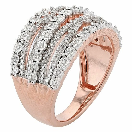 Best deal π― Unbranded Sterling Silver 1/2 Carat T.W. Diamond Crossover Ring Gold Tone β 4 Best deal π― Unbranded Sterling Silver 1/2 Carat T.W. Diamond Crossover Ring Gold Tone β - Image 2