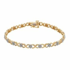 Flash Sale ✔️ Unbranded 14k Gold Over Sterling Silver Diamond Accent Bracelet 🔥