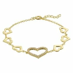 Wholesale π Unbranded Kids' 14k Gold Over Silver Cubic Zirconia Heart Halo Charm Bracelet Sterling 𧨠7 Wholesale π Unbranded Kids' 14k Gold Over Silver Cubic Zirconia Heart Halo Charm Bracelet Sterling 𧨠-Valentine's Day Jewelry shop unnamed file 2069
