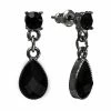 Best deal 👏 1928 Drop Earrings Jet Tone Black 😉