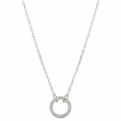 Best reviews of ⌛ Love This Life® Sterling Silver Cubic Zirconia Open Circle Necklace Silver Tone 😀 -Valentine's Day Jewelry shop unnamed file 2120