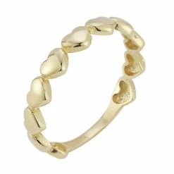 Outlet ⌛ LUMINOR GOLD 14k Gold Puffed Heart Band Ring 🎉 -Valentine's Day Jewelry shop unnamed file 2122