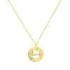 Discount 🎉 Unbranded 14k Gold "Love" Radiant Disk Adjustable Necklace 👏 -Valentine's Day Jewelry shop unnamed file 2126