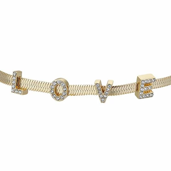 Discount 👍 Love This Life® "Love" Crystal Herringbone Bracelet ❤️ 4 Discount 👍 Love This Life® "Love" Crystal Herringbone Bracelet ❤️ - Image 2