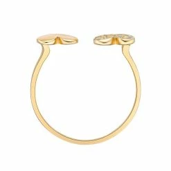 Outlet 🎉 Lila Moon 10k Gold Cubic Zirconia Double Heart Adjustable Toe Ring ✔️ -Valentine's Day Jewelry shop unnamed file 2186