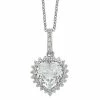 Discount 🥰 Sophie Miller Sterling Cubic Zirconia Faceted Heart Necklace 😍