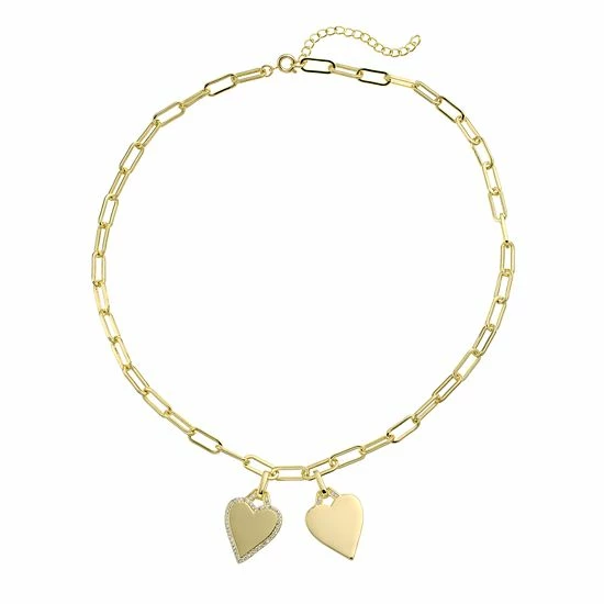 Best Sale π₯ Unbranded Sterling Silver Cubic Zirconia Double Heart Charm Necklace 𧨠3 Best Sale π₯ Unbranded Sterling Silver Cubic Zirconia Double Heart Charm Necklace π§¨