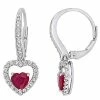 Promo 😍 Stella Grace 14k White Gold Ruby, White Sapphire & 1/10 Carat T.W. Diamond Heart Drop Earrings 🔔 -Valentine's Day Jewelry shop unnamed file 2208