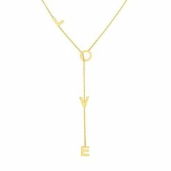 Deals ๐ Unbranded 14k Gold "LOVE" Adjustable Necklace โ