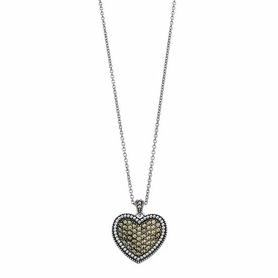Deals ⭐ Lavish By TJM Sterling Silver Marcasite Pave Heart Pendant Necklace 🔥 3 Deals ⭐ Lavish By TJM Sterling Silver Marcasite Pave Heart Pendant Necklace 🔥