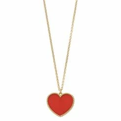 Deals 😉 Unbranded 14k Gold Carnelian Heart Pendant Necklace 😍