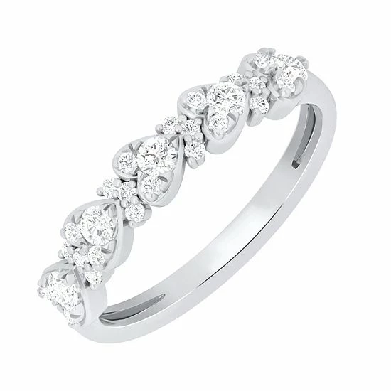 Coupon ๐ฏ Unbranded 10k White Gold 1/2 Carat T.W. Small Hearts Diamond Ring ๐ 4 Coupon ๐ฏ Unbranded 10k White Gold 1/2 Carat T.W. Small Hearts Diamond Ring ๐ - Image 2