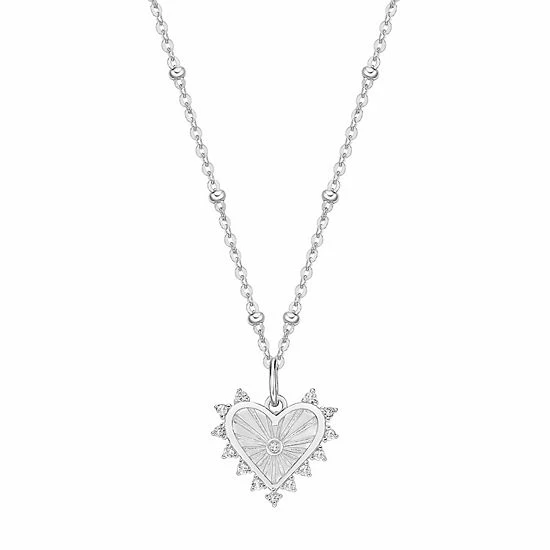 Wholesale ๐ Gemminded Sterling Silver White Topaz Heart Pendant Necklace ๐ฏ 3 Wholesale ๐ Gemminded Sterling Silver White Topaz Heart Pendant Necklace ๐ฏ