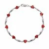 Budget 😉 Gemminded Sterling Silver Lab-Created Ruby And Diamond Accent Heart Bracelet 🤩 -Valentine's Day Jewelry shop unnamed file 2272