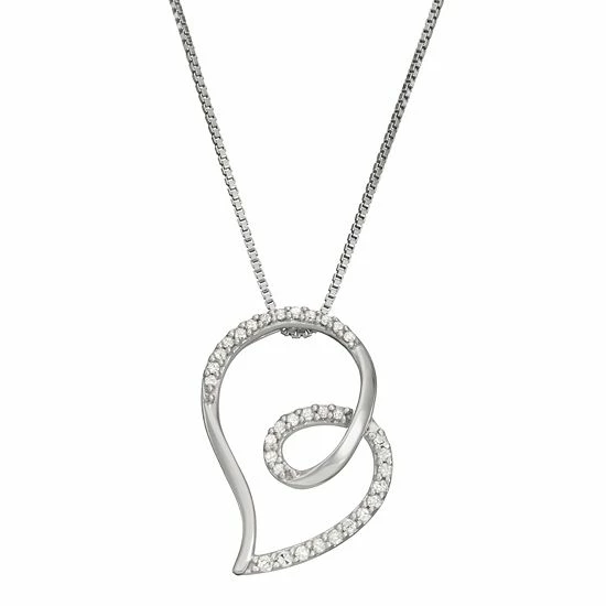 Coupon โญ HDI Sterling Silver 1/6 Carat T.W. Diamond Swirl Heart Pendant Necklace ๐ฏ 3 Coupon โญ HDI Sterling Silver 1/6 Carat T.W. Diamond Swirl Heart Pendant Necklace ๐ฏ