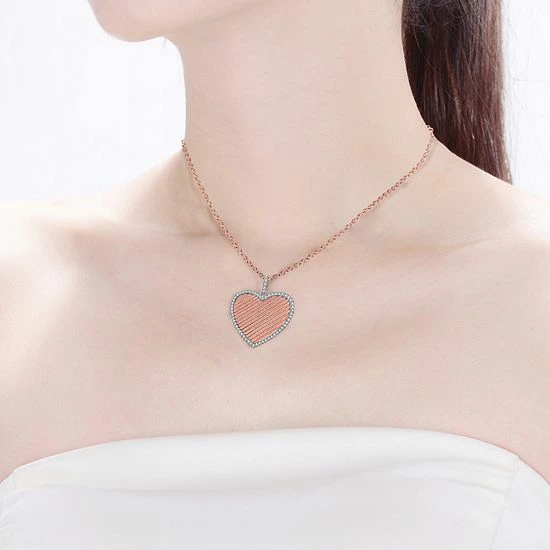 Hot Sale ๐ Unbranded 18k Rose Gold Over Sterling Silver Heart Pendant Necklace โจ 4 Hot Sale ๐ Unbranded 18k Rose Gold Over Sterling Silver Heart Pendant Necklace โจ - Image 2