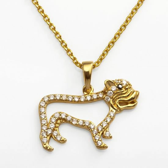 Cheapest π Sophie Miller 14k Gold Over Silver Black & White Cubic Zirconia πΆ Dog Pendant π 3 Cheapest π Sophie Miller 14k Gold Over Silver Black & White Cubic Zirconia πΆ Dog Pendant π