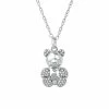 Best reviews of 🛒 DeCouer 1/10 Carat T.W. Diamond Teddy Bear Pendant Necklace Silver Tone 💯 -Valentine's Day Jewelry shop unnamed file 2336