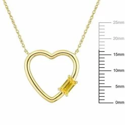Outlet 👏 Stella Grace 10k Gold Yellow Sapphire Open Heart Pendant Necklace 😍 -Valentine's Day Jewelry shop unnamed file 2348