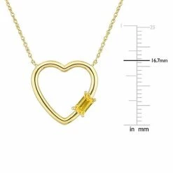 Outlet 👏 Stella Grace 10k Gold Yellow Sapphire Open Heart Pendant Necklace 😍 -Valentine's Day Jewelry shop unnamed file 2349