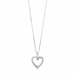 Promo ๐ฅฐ Survivor Collection Sterling Silver Crystal Open Heart Pendant Necklace ๐