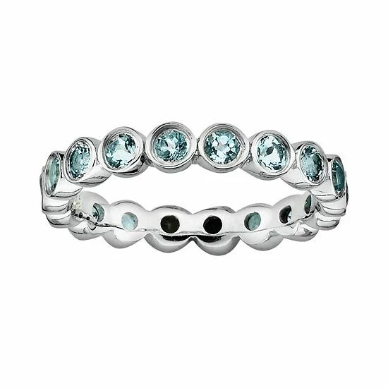 Best Pirce π Stacks & Stones Sterling Silver Aquamarine Stack Ring π 3 Best Pirce π Stacks & Stones Sterling Silver Aquamarine Stack Ring π